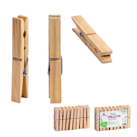 (MOLLETTE IN LEGNO - 20 PEZZI)