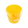 SECCHIO IN PLASTICA TONDO DA 12 LITRI GIALLO CON STRIZZATORE GRIGIO - LINEA SUN
