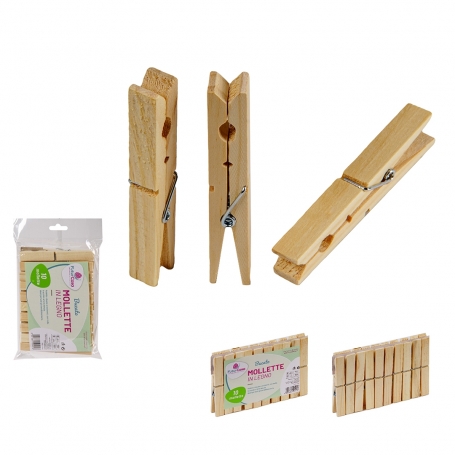 (MOLLETTE IN LEGNO - 10 PEZZI)