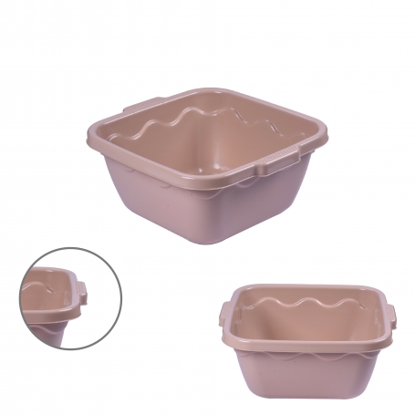 (BACINELLA QUADRATA IN PLASTICA 34 CM TORTORA)