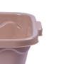 BACINELLA QUADRATA IN PLASTICA 34 CM TORTORA